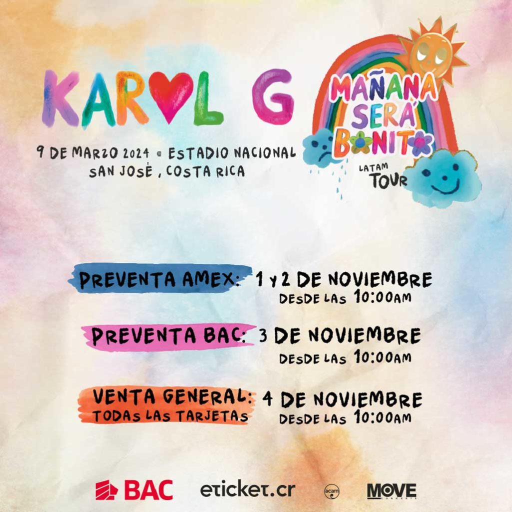 Preventa y venta de entradas Karol G